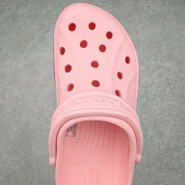 Crocs Classic Clog Pink Red Molded Foam Construction Ventilated Upper Clog 4
