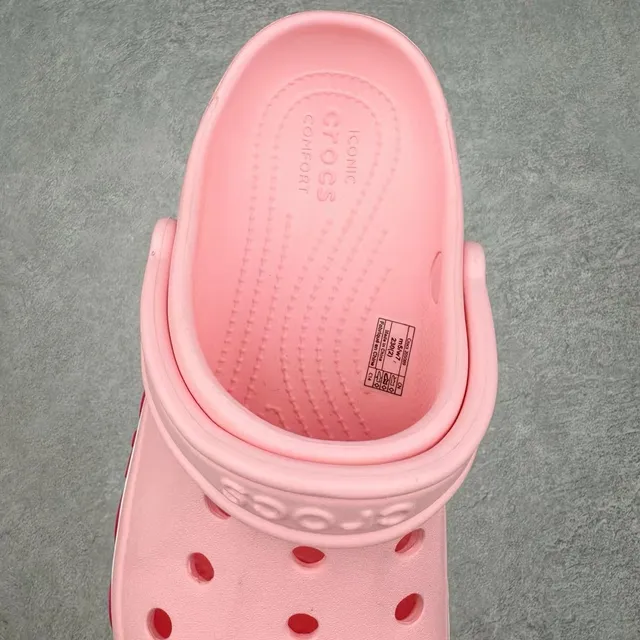 Crocs Classic Clog Pink Red Molded Foam Construction Ventilated Upper Clog 5