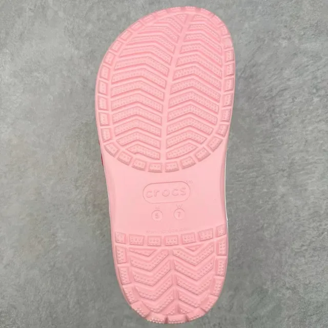 Crocs Classic Clog Pink Red Molded Foam Construction Ventilated Upper Clog 9