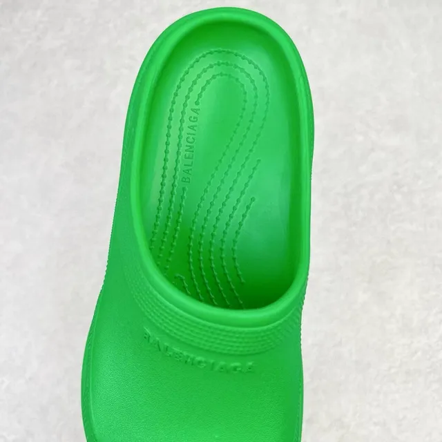 Crocs Echo Clog সবুজ প্ল্যাটফর্ম মোল্ডেড ফোম ক্লগ 6