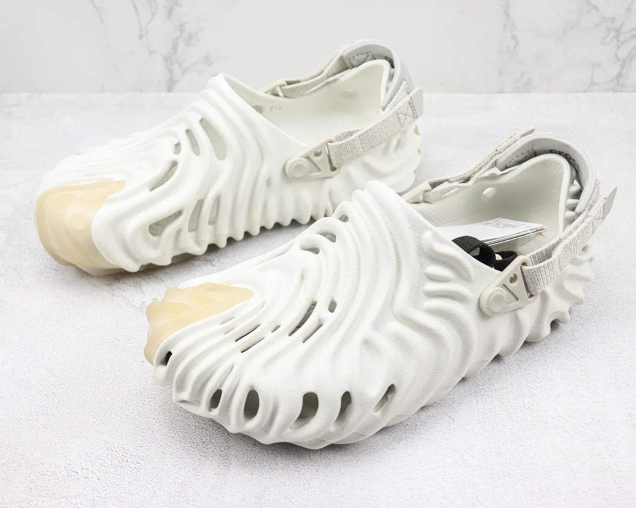 Crocs x Salehe Bembury Pollex Clog Off-White Sculpted Foam zueco 4