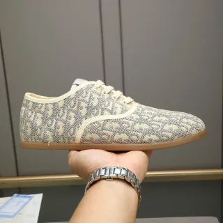 迪奥 B22 Monogram Jacquard 米色生活休闲鞋