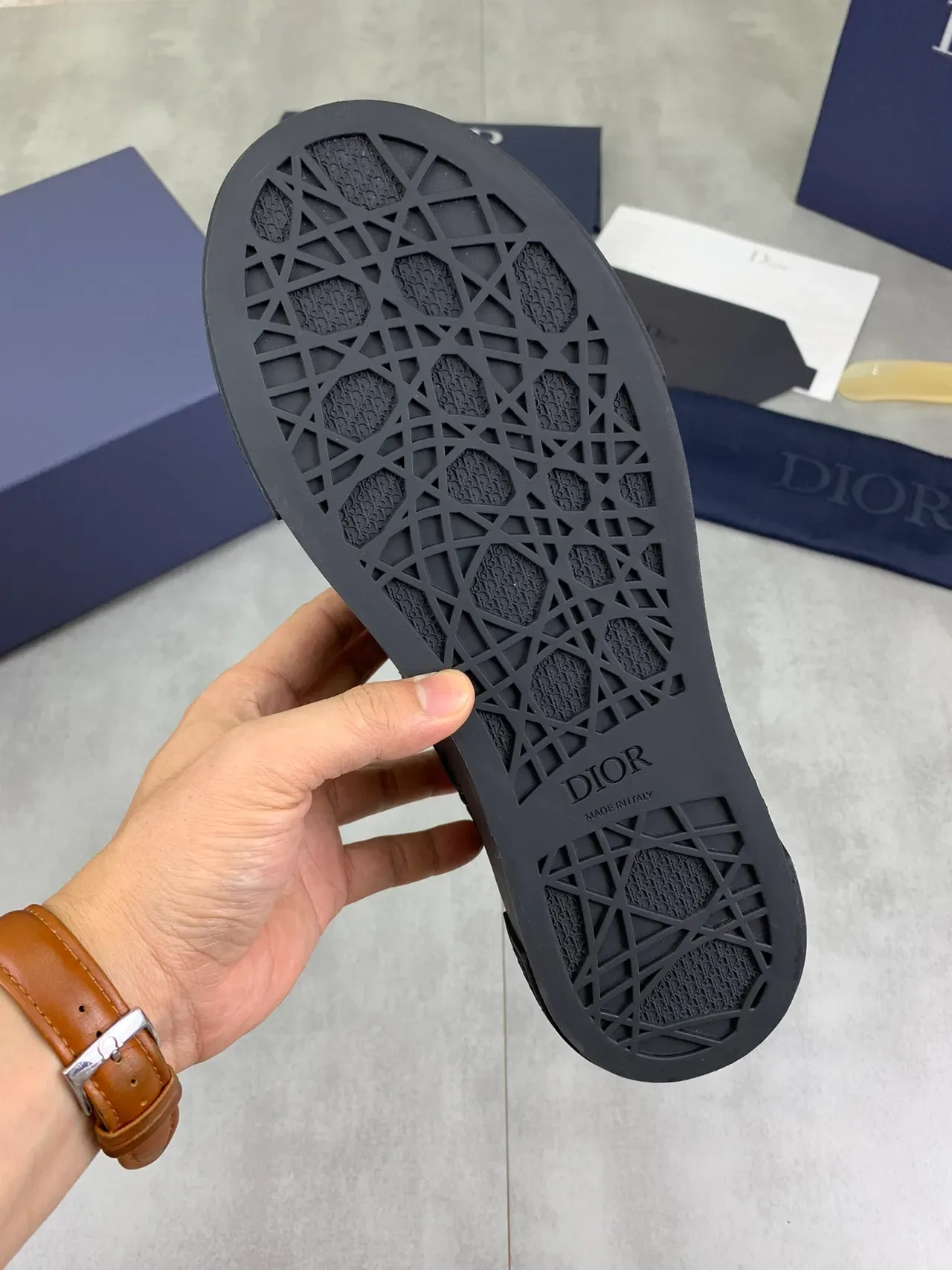 Dior B23 Embossed Oblique Black Lifestyle Sneakers 3