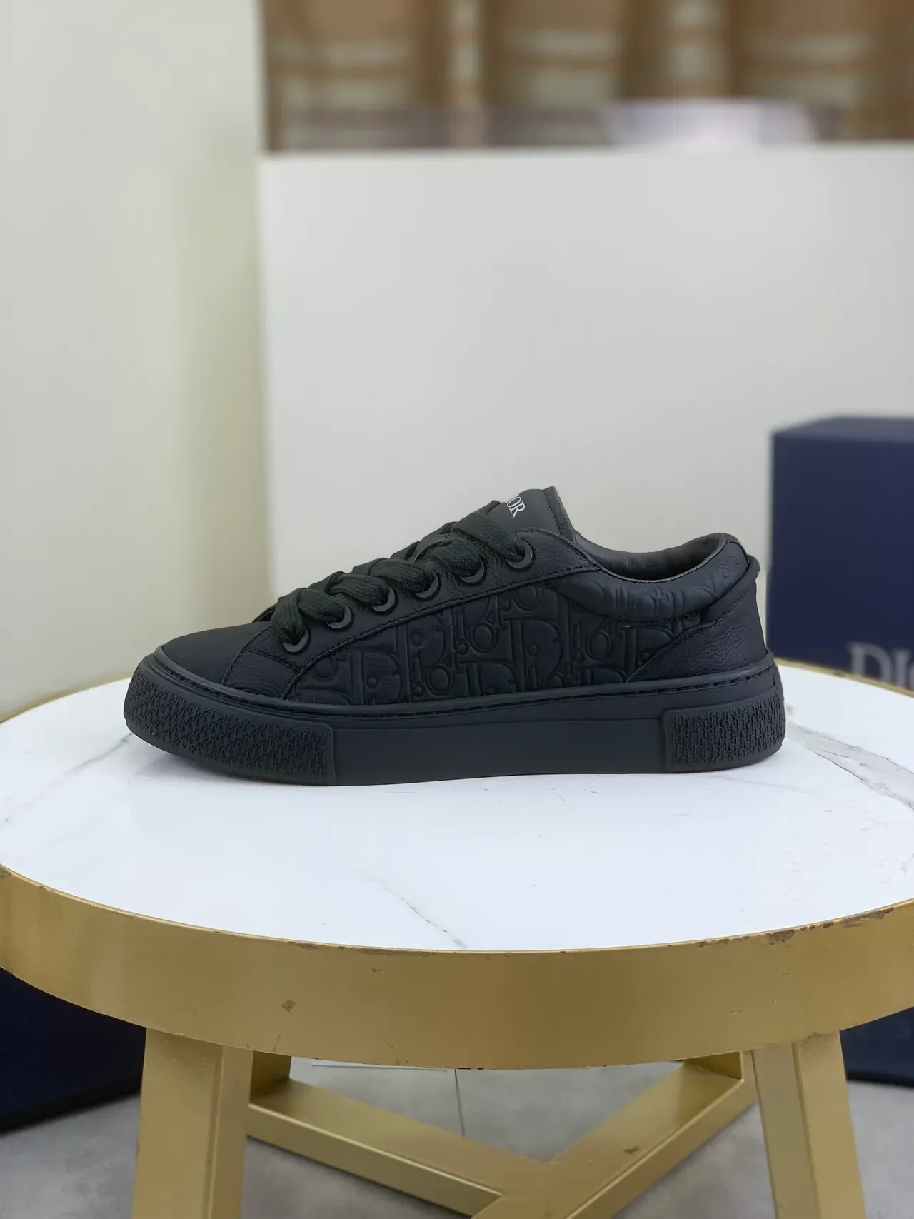 Dior B23 Embossed Oblique Black Lifestyle Sneakers 5