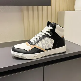 Dior B23 Chaussures lifestyle à tige haute avec panneau monogramme