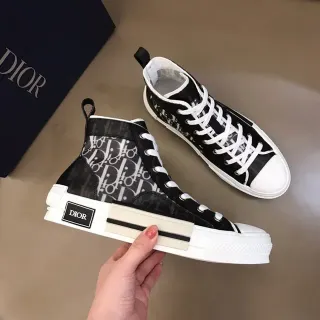 Dior B23 Monogram হাই-টপ লাইফস্টাইল স্নিকার