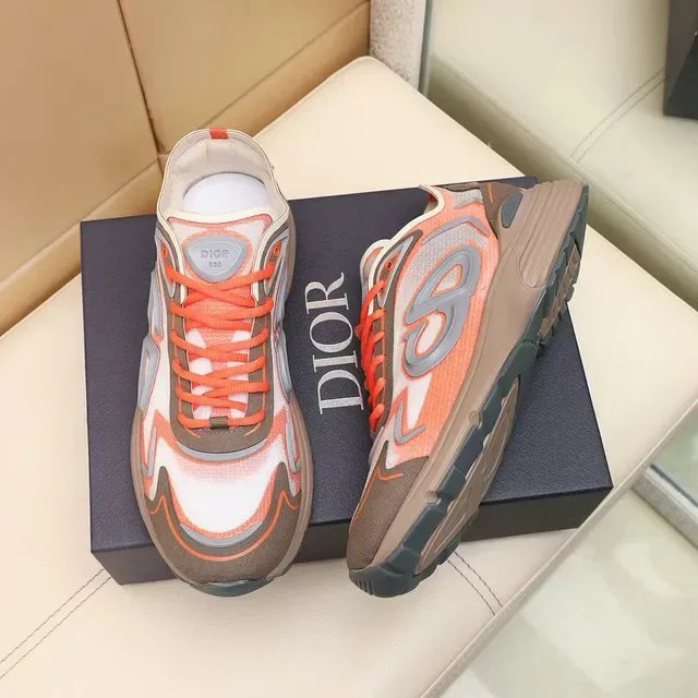Dior B27 حذاء رياضي متعدد الألوان سميك النعل نمط حياة 9