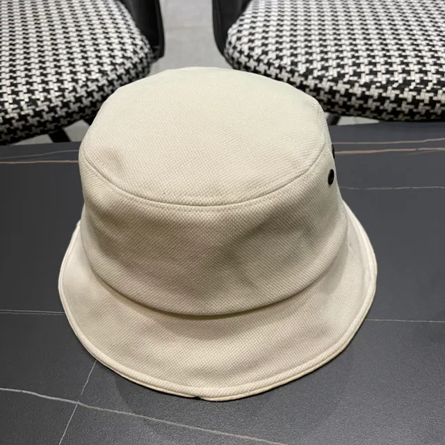 Dior Beige Negro Tela Estructurada Interior Contraste Sombrero de Cubo 6