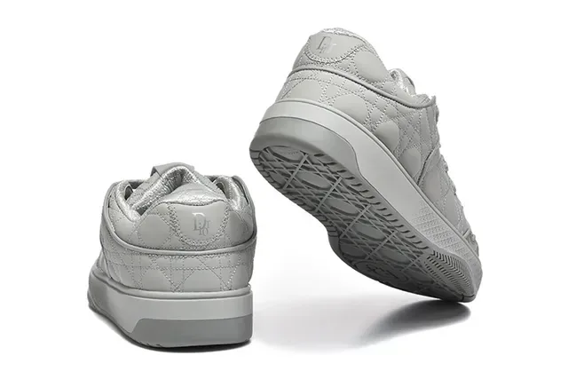 Dior Beige Marron Matelassé Cannage Tige Monogrammé Lacets Sneakers Lifestyle 14