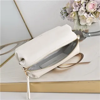 Dior Black Gold Logo Soft Rounded Shoulder Bag 12