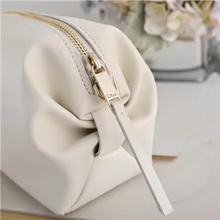 Dior Black Gold Logo Soft Rounded Shoulder Bag 14