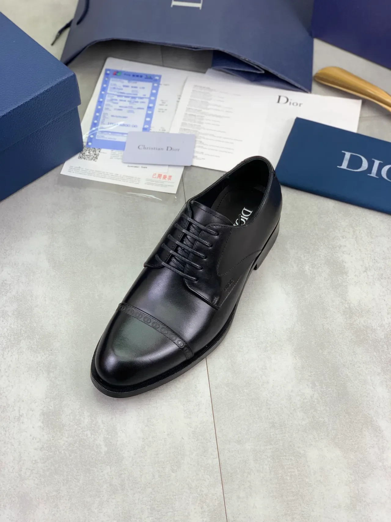 Dior कैप टू ब्रोग ओक्सफोर्ड जूते 4