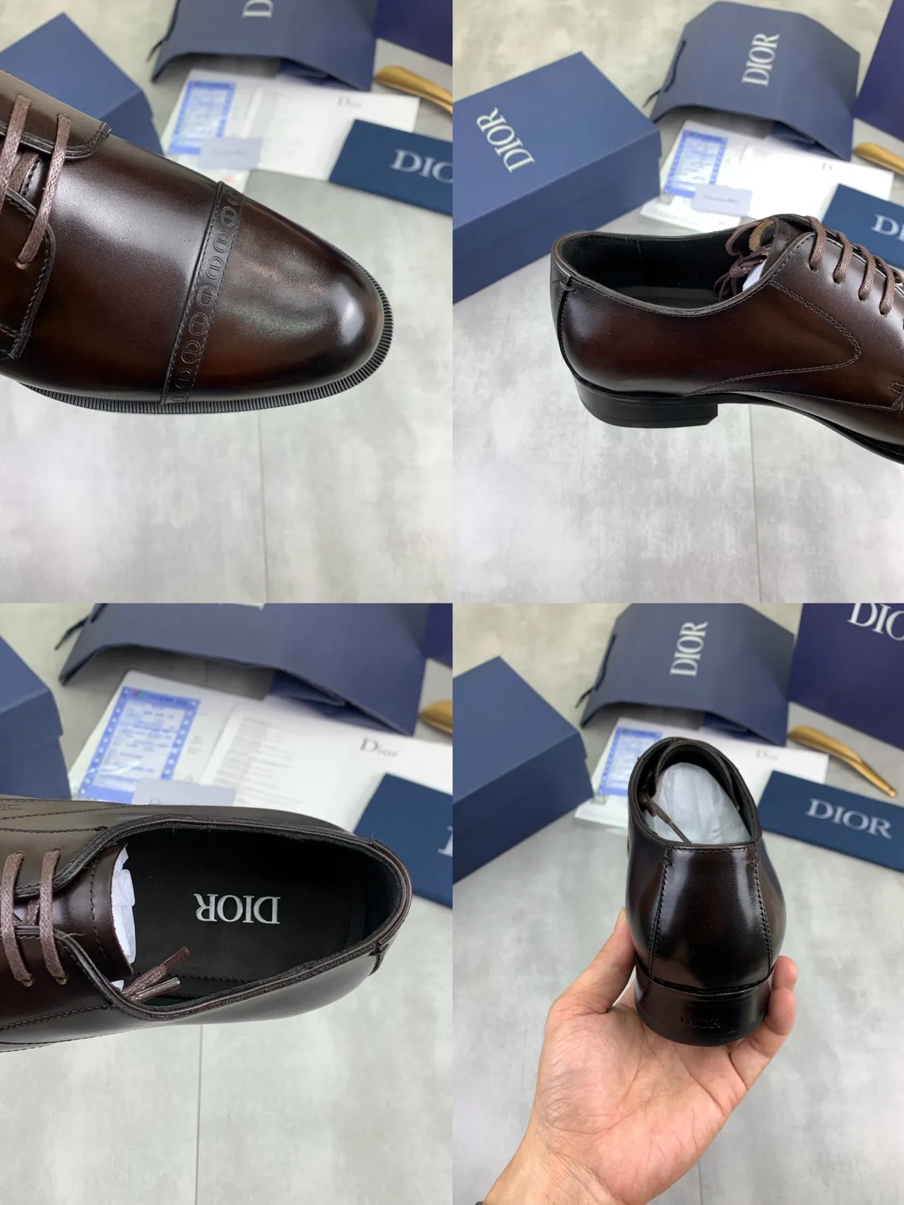 Dior Cap-Toe Brogue Oxford Shoes 2