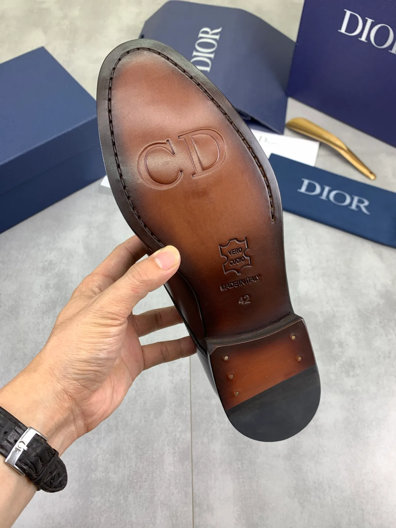 Dior Cap-Toe Brogue Oxford Shoes 3