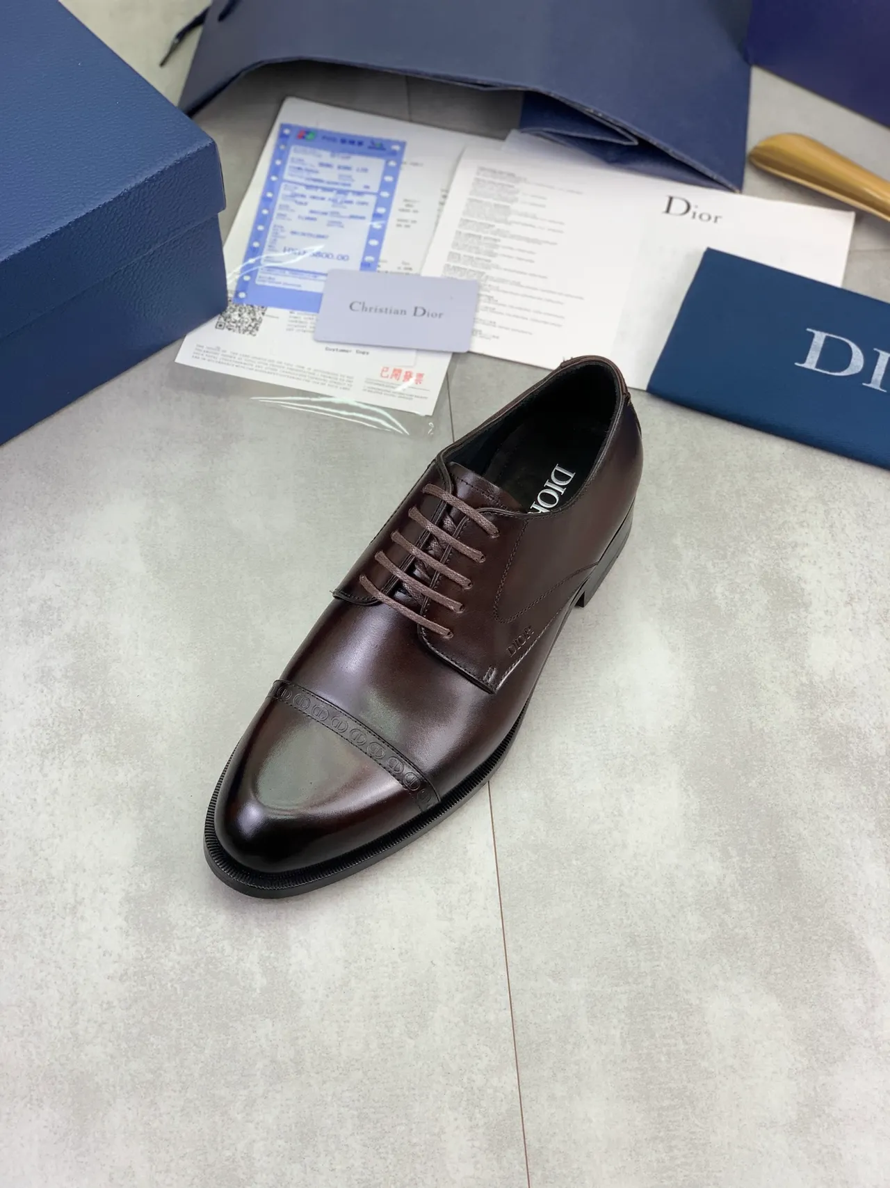 Dior Cap-Toe Brogue Oxford Shoes 4