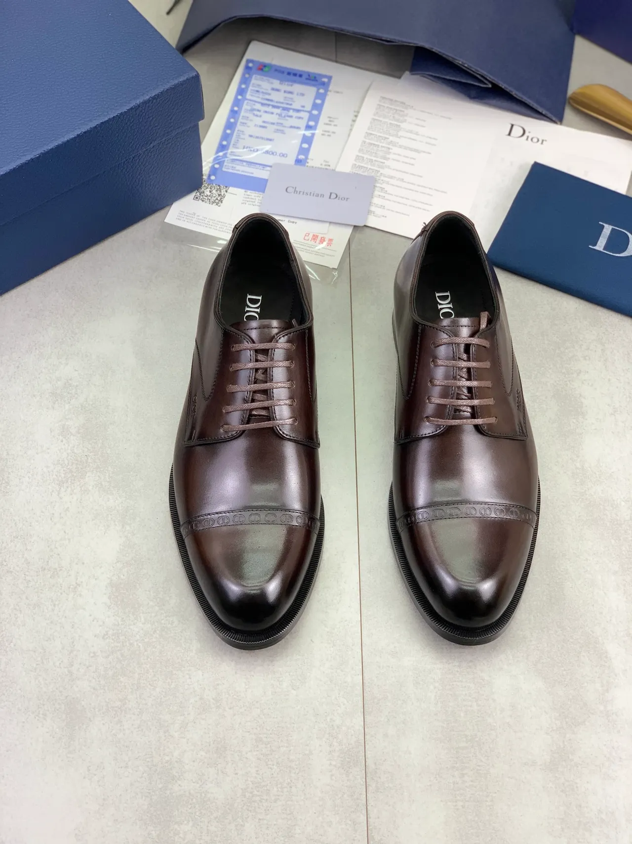 Dior Cap-Toe Brogue Oxford Shoes 5