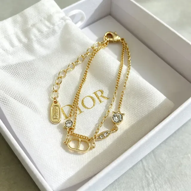 Dior Dioriviera Chaîne Or Blanc Multi-Charm Bracelet 7
