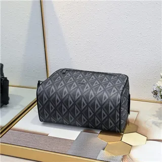Dior Monogrammed Rectangular Zippered Handbag 7