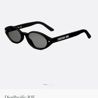 Dior Pacific R1F কালো অ্যাসিটেট ক্যাট-আই সানগ্লাসেস