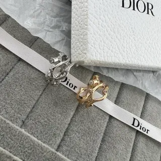 Dior Bagues Cristal Motif Couronne Sculpturale