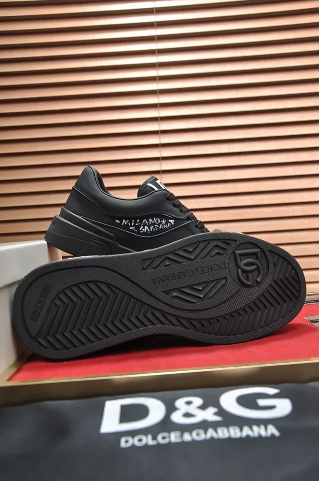 Dolce & Gabbana Portofino Zapatillas Lifestyle Plataforma Graffiti Negro 5