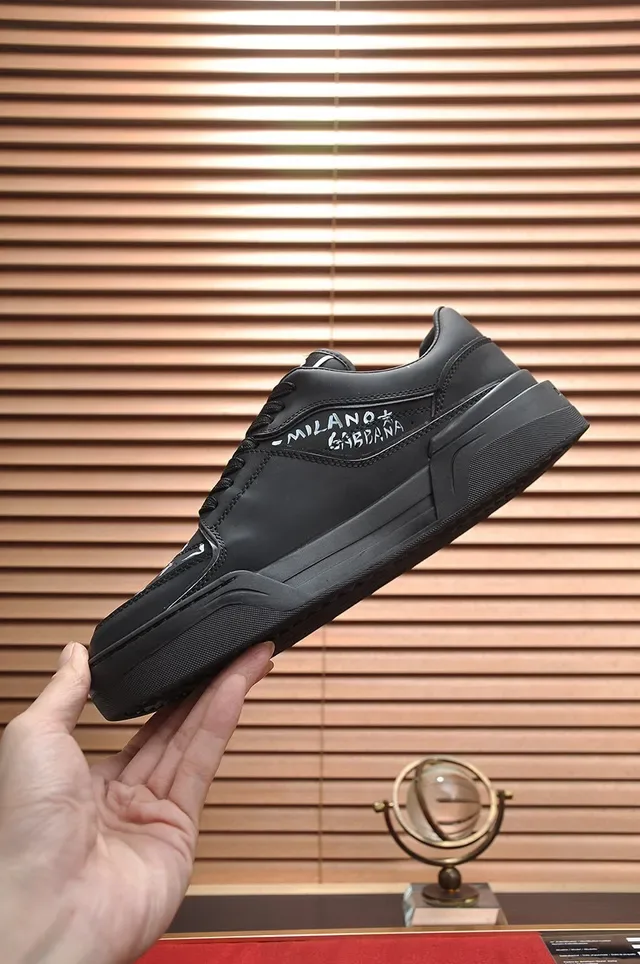 Dolce & Gabbana Portofino Zapatillas Lifestyle Plataforma Graffiti Negro 6