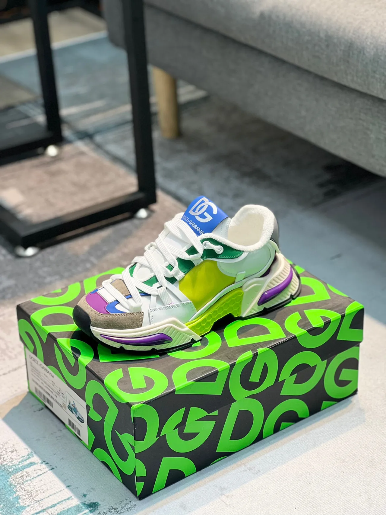 Dolce & Gabbana NS1 Sneakers Chunky à semelle multicolore et panneaux bloqués de couleur 1
