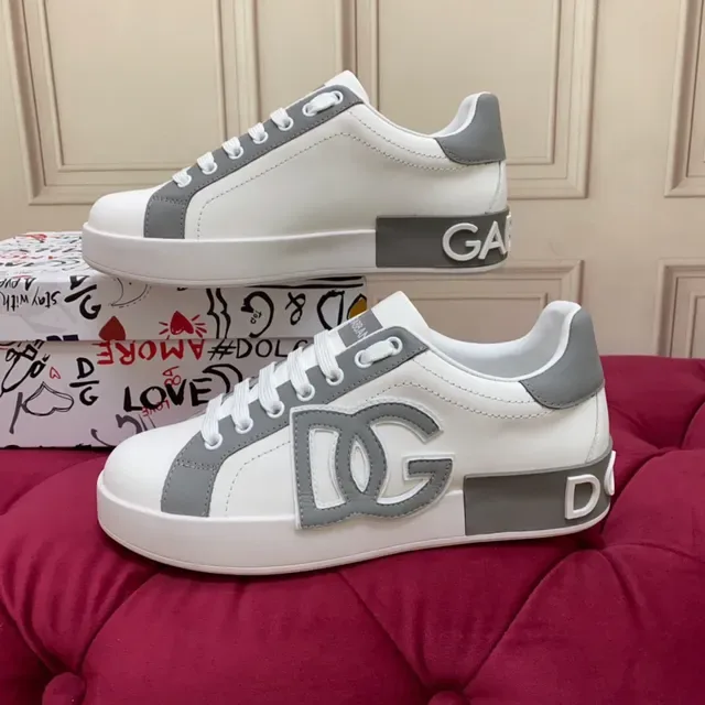 Dolce & Gabbana Zapatillas Lifestyle Blancas y Grises Paneladas 3