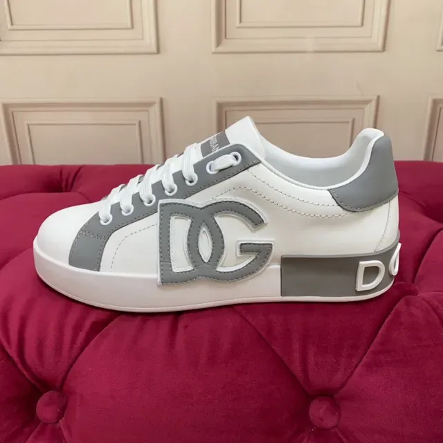 Dolce & Gabbana Zapatillas Lifestyle Blancas y Grises Paneladas 6