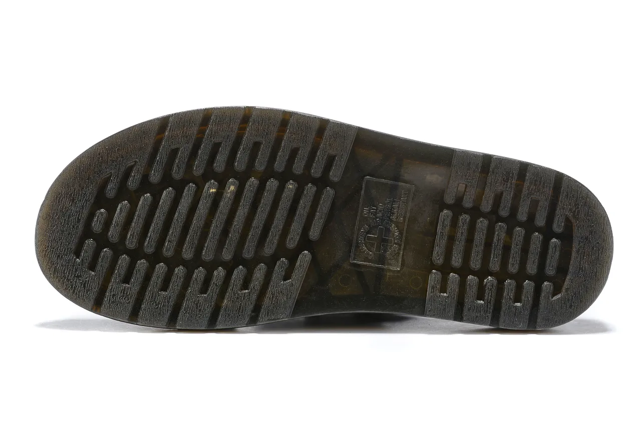 Dr. Martens काला पीला चमड़ा मल्टी-स्ट्रैप ग्लाडिएटर सैंडल 3