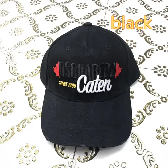 Dsquared2 Caten Embroidered Black Baseball Cap 2