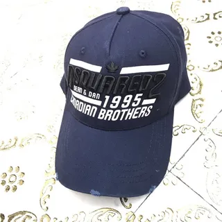 Dsquared2 ICON 1995 কানাডিয়ান ভাই কালো বেসবল ক্যাপ 5