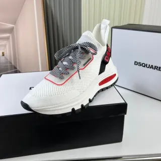 Dsquared2 ICON White Black Red Lifestyle Sneakers