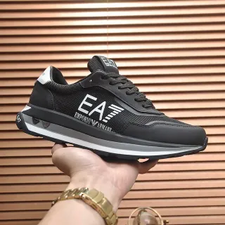 Emporio Armani EA7 Black and White Logo Lifestyle Sneakers