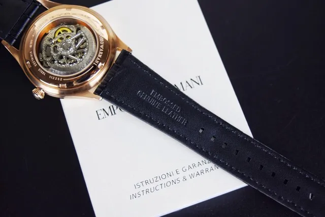 Emporio Armani Meccanico 白色黄金 镂空玫瑰金表壳 Mechanical Watch 2