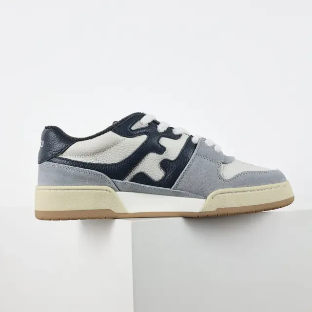 Fendi Blue Navy Low-Top Multi-Material Upper Lifestyle Sneakers 7