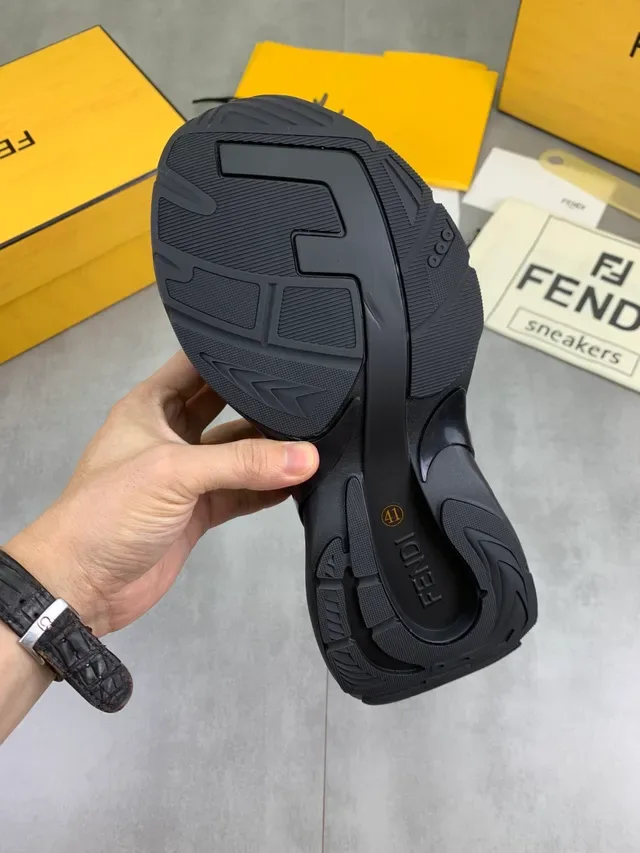 Fendi Run Away Black FF Monogram Chunky Sneakers 3