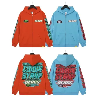 ALOCS Graphic-Print Full-Zip Hoodie by Generic — hoodies supplier, yupoo album photo