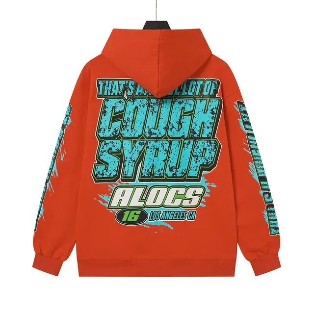 ALOCS Graphic-Print Full-Zip Hoodie 3
