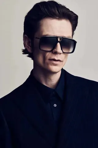Black Brown Angular Oversized Frame Cutout Bridge Detail Sunglasses 6