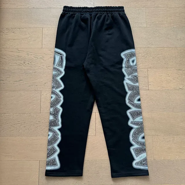 Black Graphic-Print Zip-Up Hoodie and Side-Print Jogger Tracksuit 6