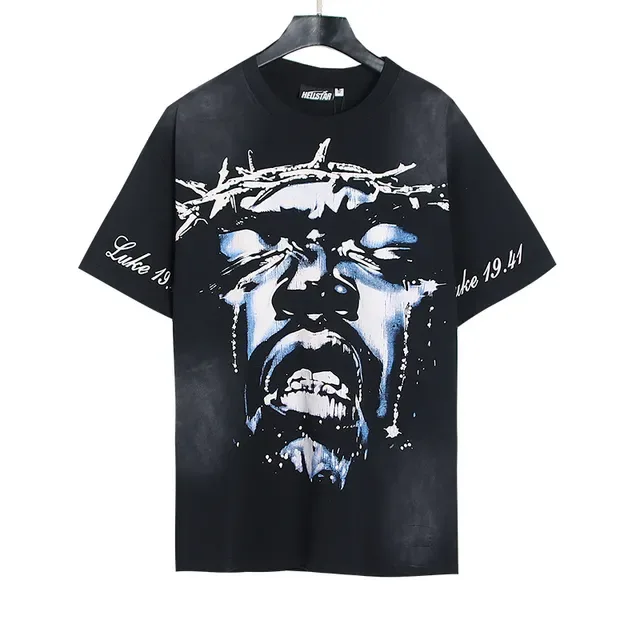 Black Oversized Double-Sided Graphic Print T-Shirt 5