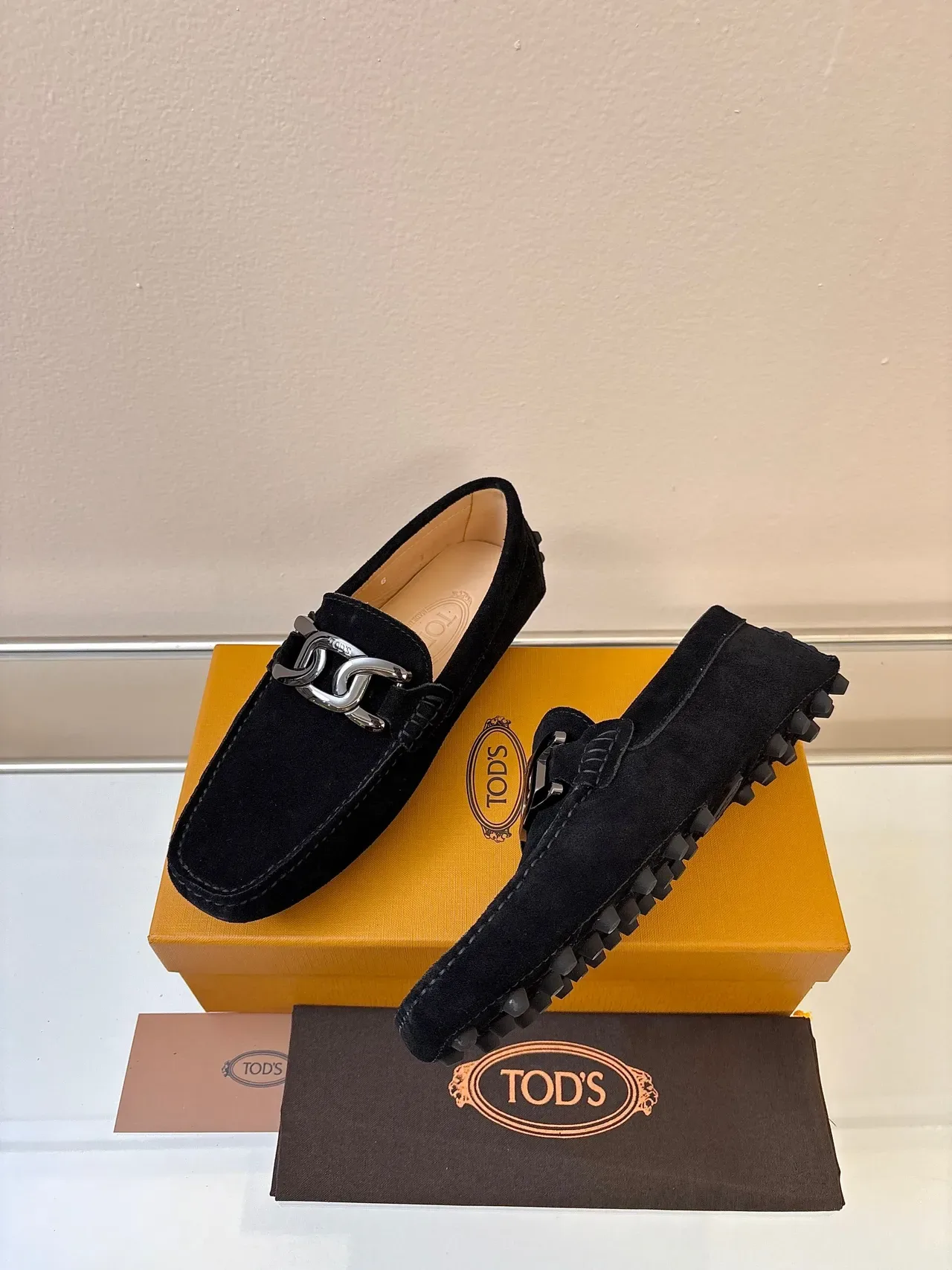Black Suede Horsebit Buckle Loafers 2