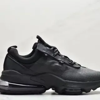 Black Transparent Chunky Sole Translucent Heel Air Unit Sneakers