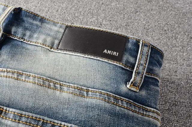 Blue Pink Light-Wash Distressed Patch Repair Detail Jeans 14