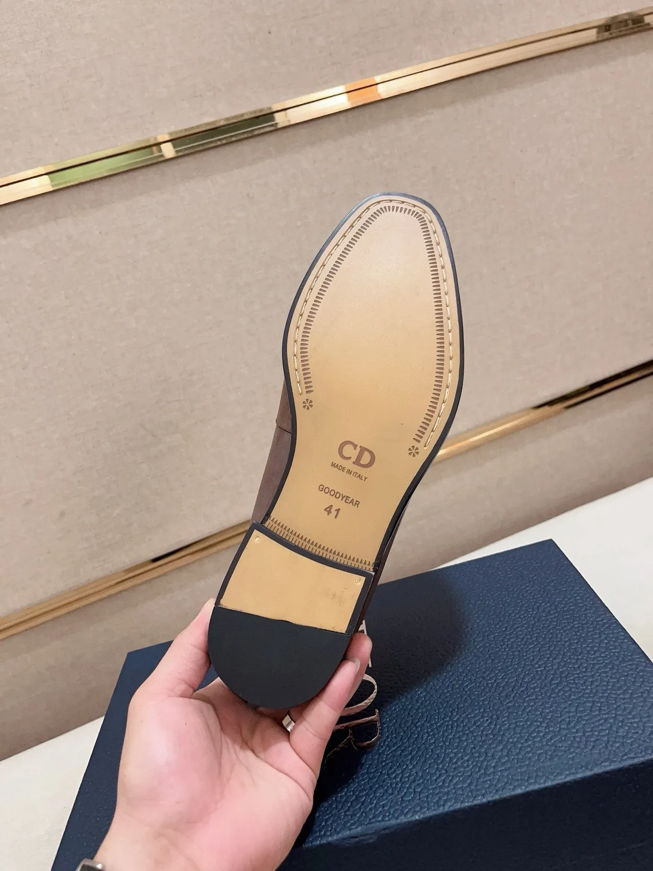 বাদামি কালো Penny Moccasin-সেলাই Vamp লুফার 2