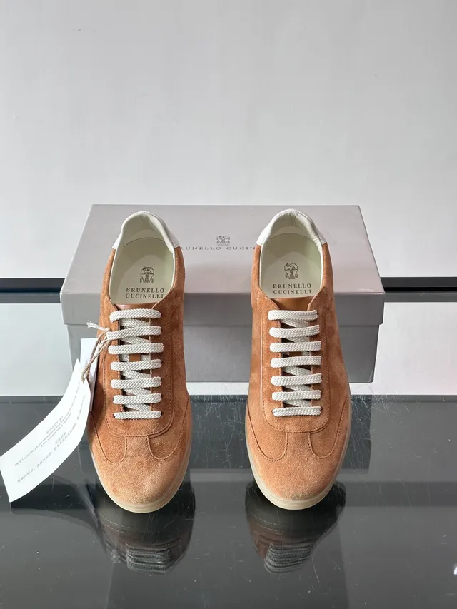 Brunello Cucinelli Suede Low-Top Lifestyle Sneakers 4