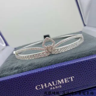 CHAUMET سوار نمط التاج Pavé صف مزدوج