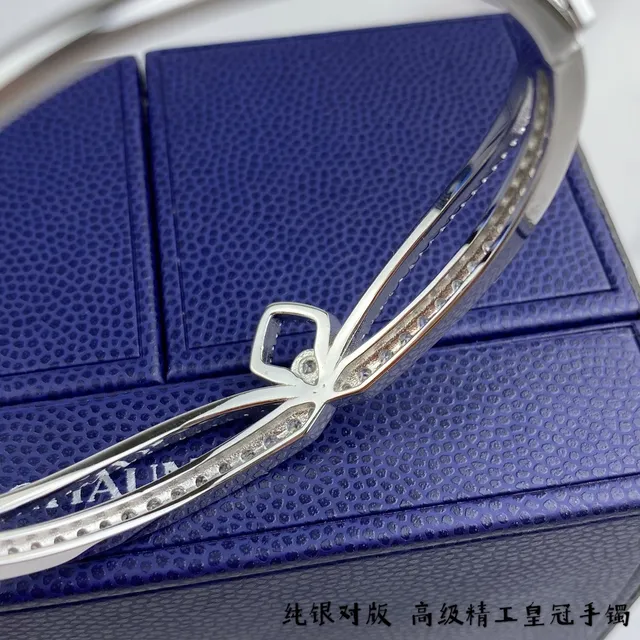 CHAUMET سوار نمط التاج Pavé صف مزدوج 5