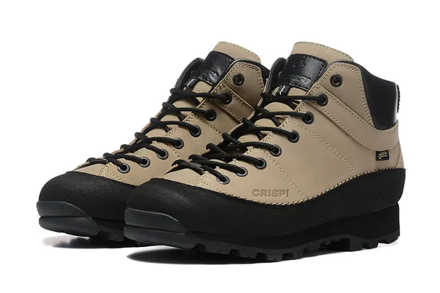 CRISPI 米色和黑色 GORE-TEX 技术徒步靴 4